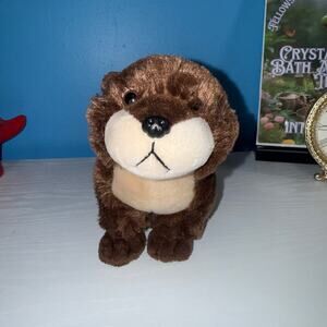 Adventure Planet River Otter Plush 15” Brown Stuffed Animal Toy EUC